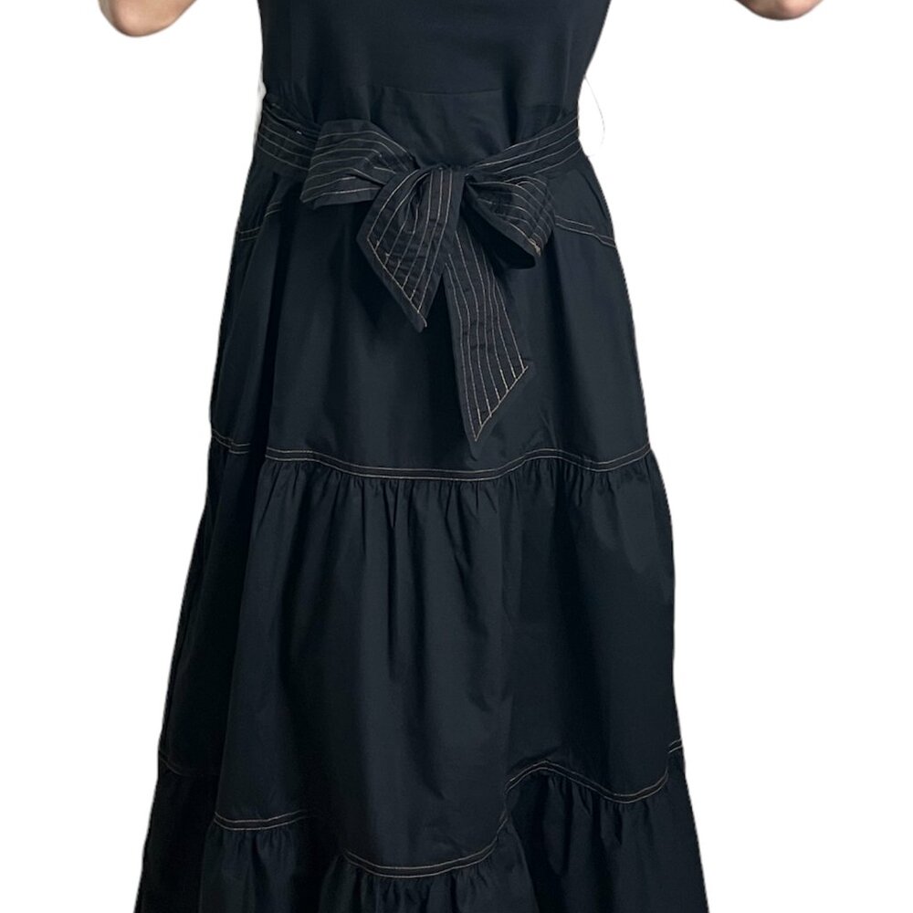 TAHARI, maxi  dress, size Large, color: Black - Picture 4 of 7